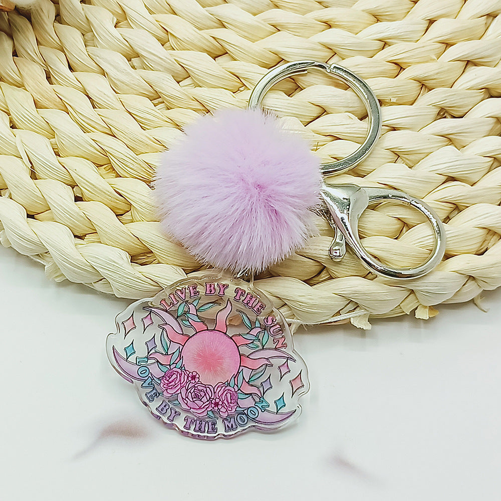 Llavero de alce de mariposa acrílica acrílica al por mayor