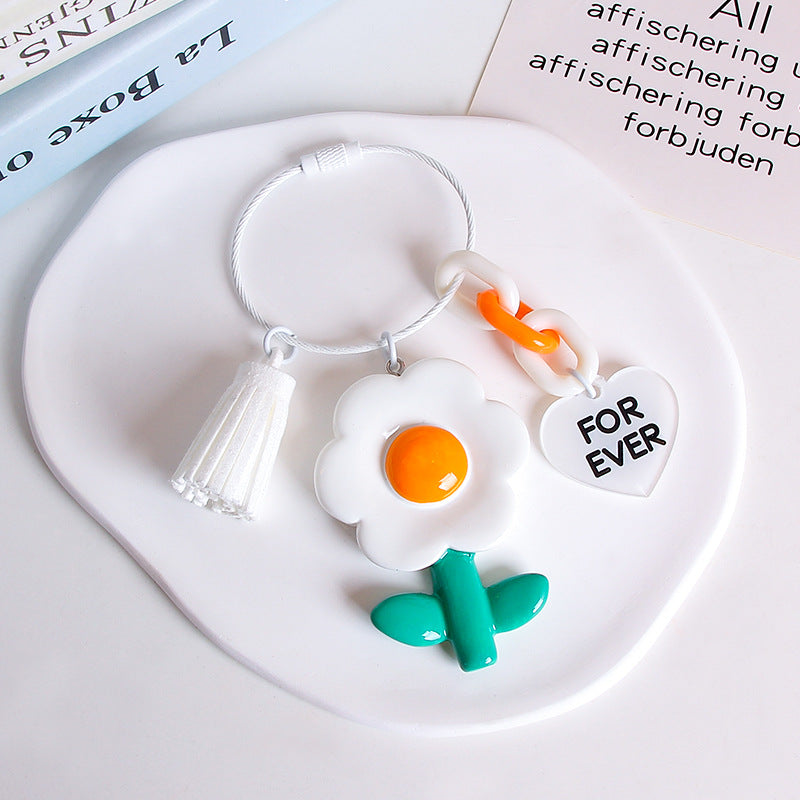 Wholesale Flower Wire Rope Keychain