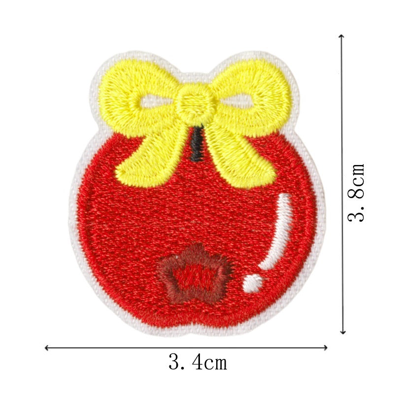Wholesale Polyester Cotton Embroidered Cherry Patch Set Iron On Sew On Decorative Accent For ets School Uniforms And Bags