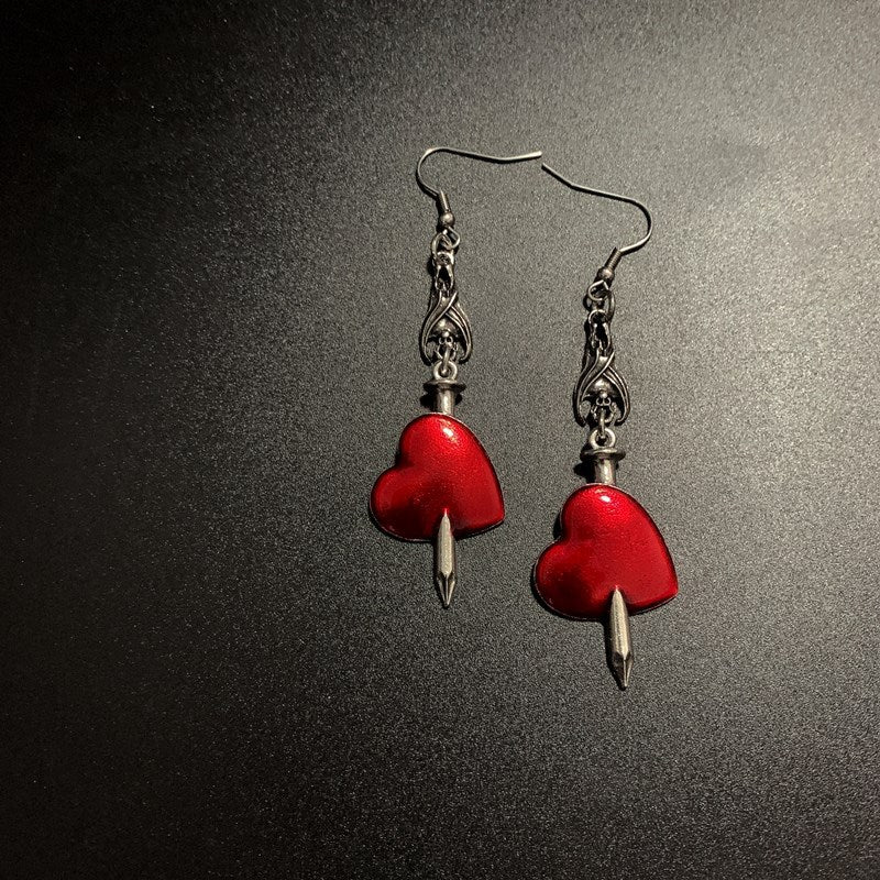 Wholesale  Gothic retro punk bat skeleton butterfly pendant ladies earrings