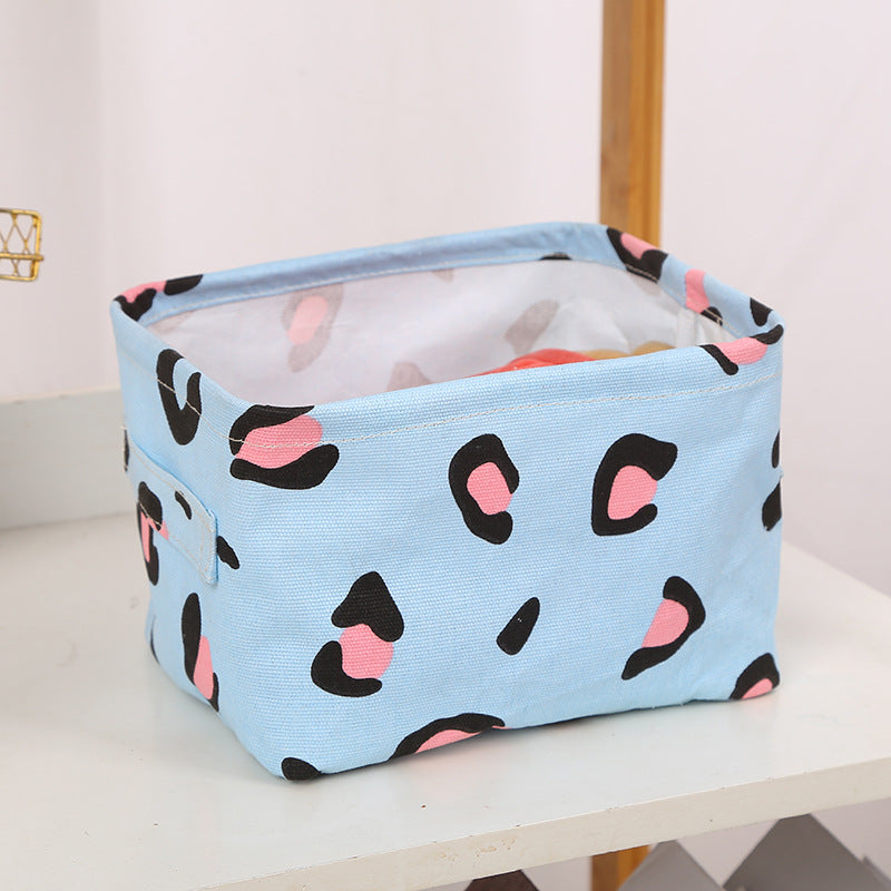 Wholesale Dormitory Cotton and Linen Foldable Storage Boxes