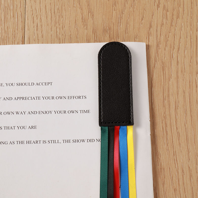 Wholesale Creative Color Book Page Folder Student Reading Mark Five Color Ribbon Page Folder Tassel Bookmark