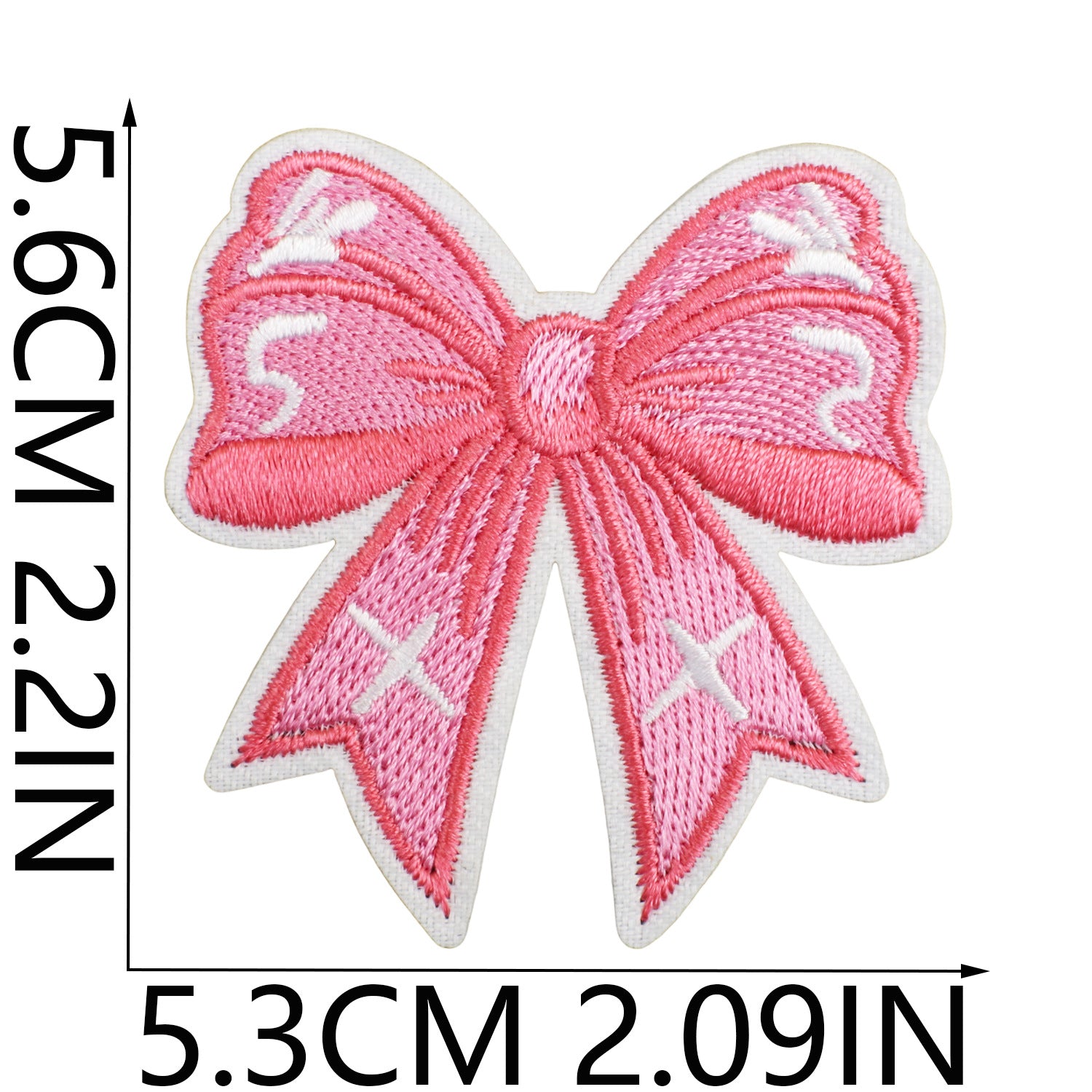 Wholesale Handmade Decorative Embroidered Cloth Sticker Bow Patch