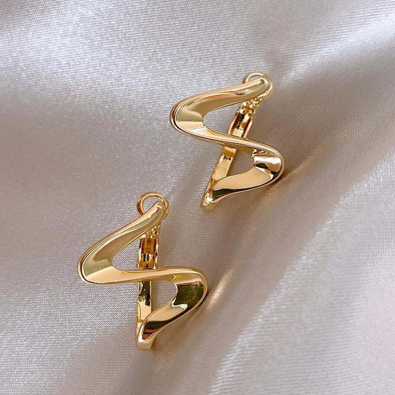 Wholesale Geometric Gold Copper Stud Earrings