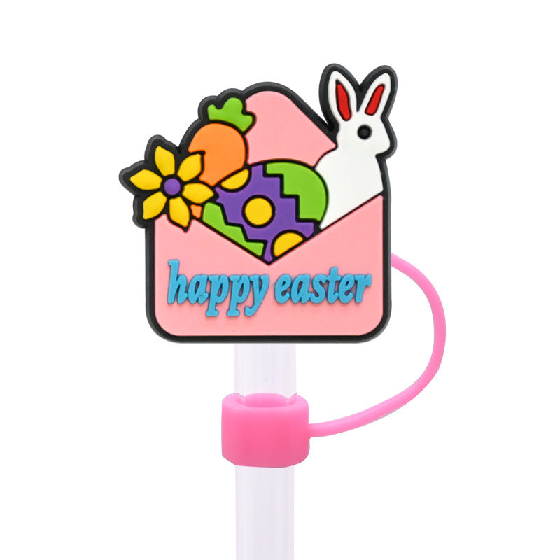 Wholesale Random 100 pcs 10M Easter  dust plug straw hat creative DIY cup