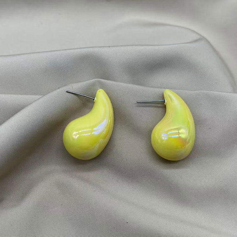 Wholesale Colored Acrylic Water Drop Earrings