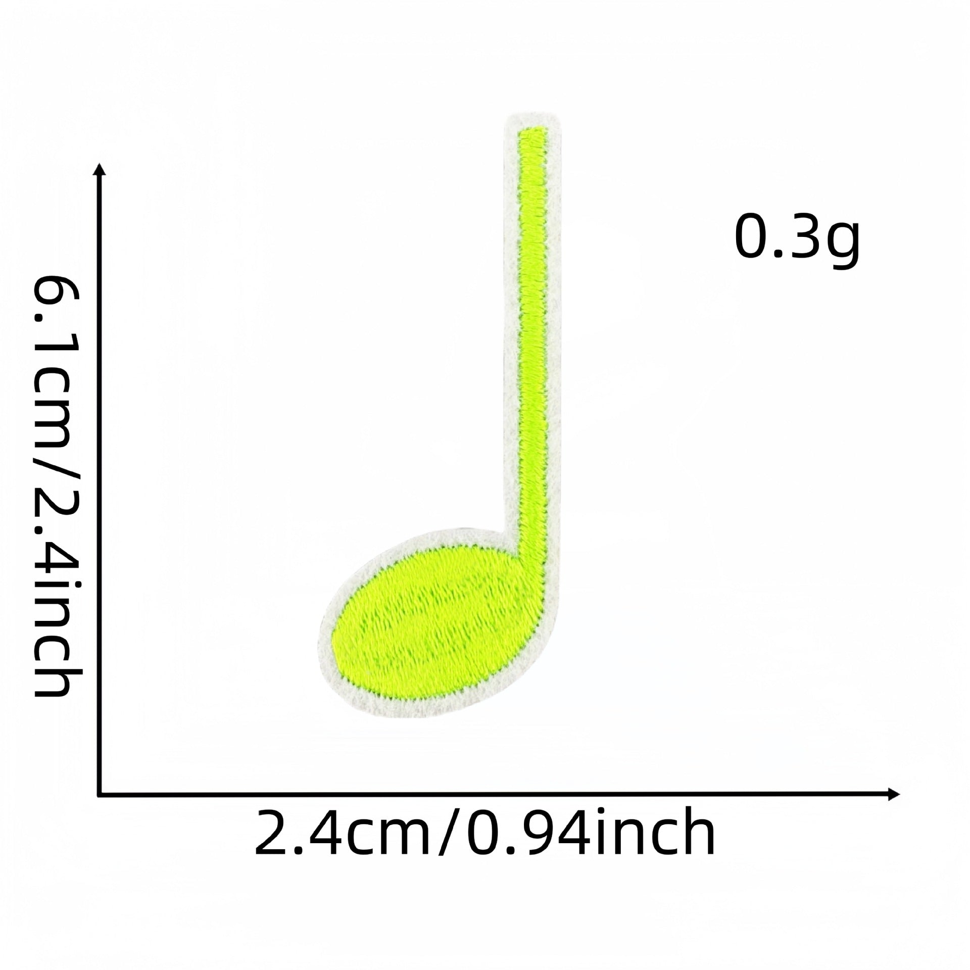 Wholesale Fashion Musical Note Iron On Cloth Patches For DIY Clothing Decoration Boutique Accessory