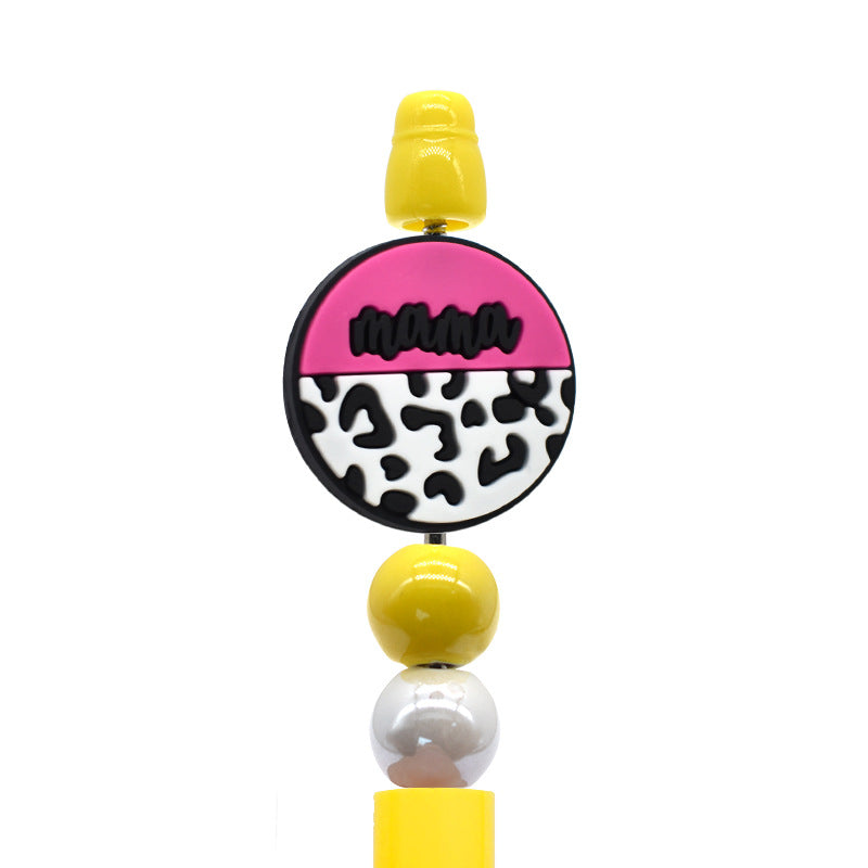 Wholesale Random  100pcs/pack Cartoon Love Mom Beads Focal Beads