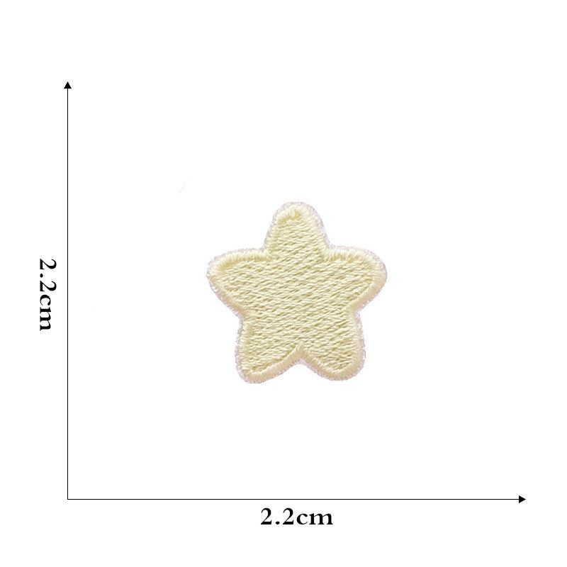 Wholesale Cute cartoon rainbow five-pointed star embroidery DIY patches