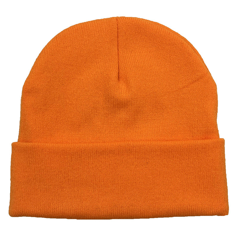 Wholesale Bat Orange Black Cartoon Jacquard Wool Knitted Acrylic Hat