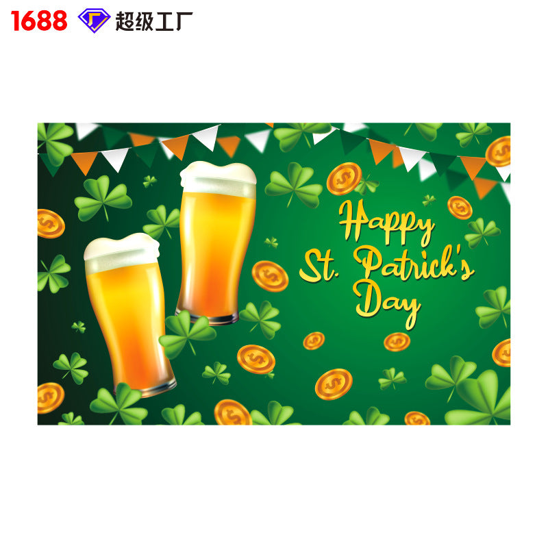 Wholesale St. Patrick's Day Background Cloth Decorations