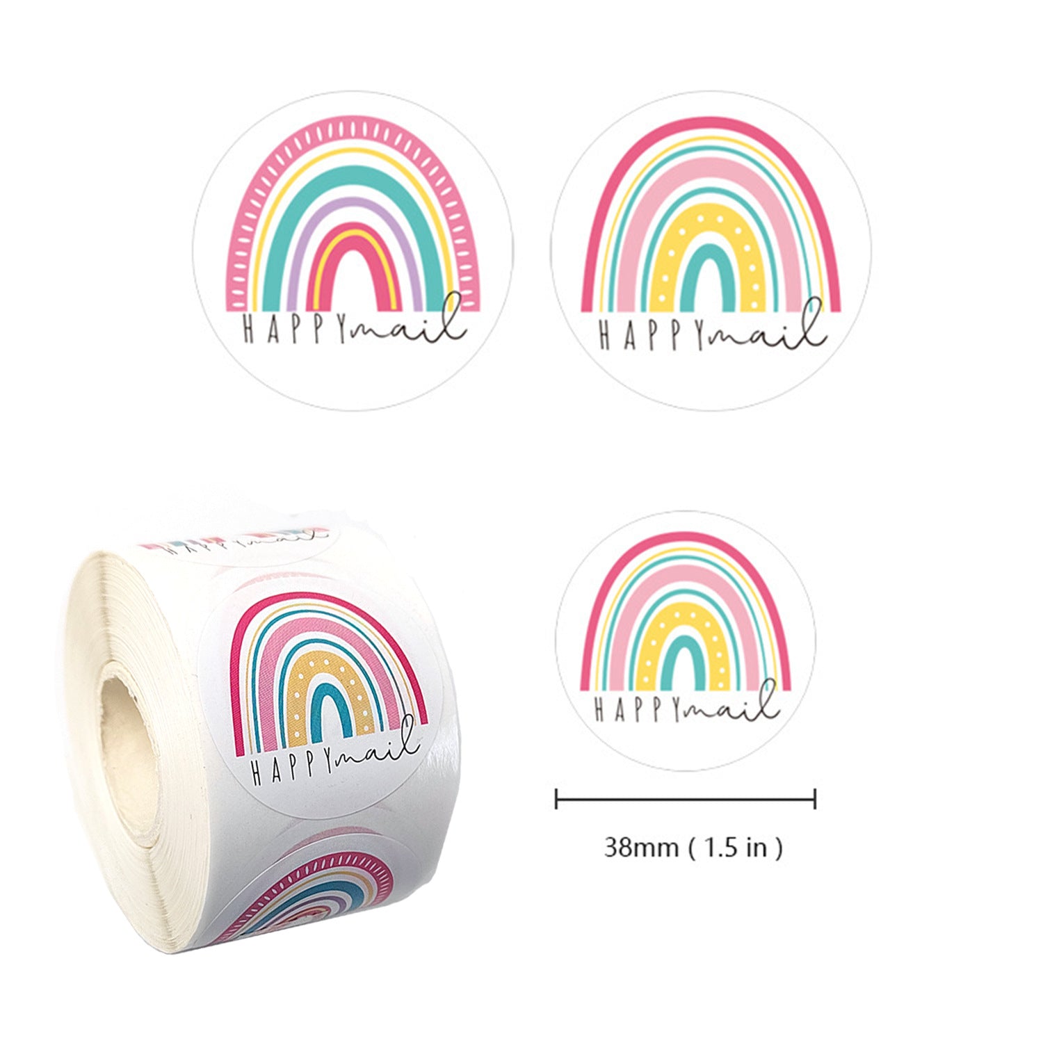 Wholesale Coated Paper Self-adhesive Round Bronzing Thank You Sticker