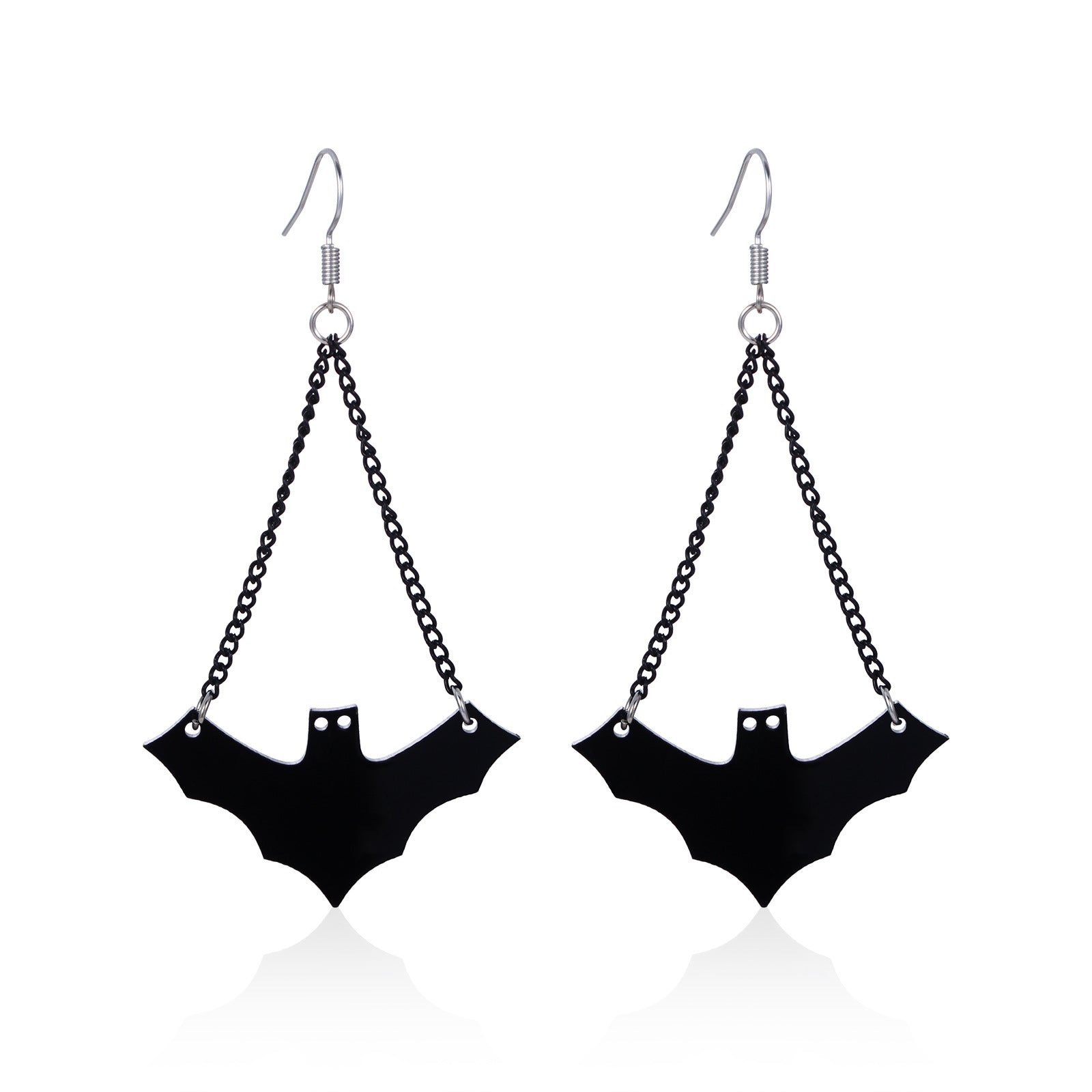 Wholesale Handmade Acrylic  Earrings Skull  Web Bat Design Trendy Jewelry Accessory For Party