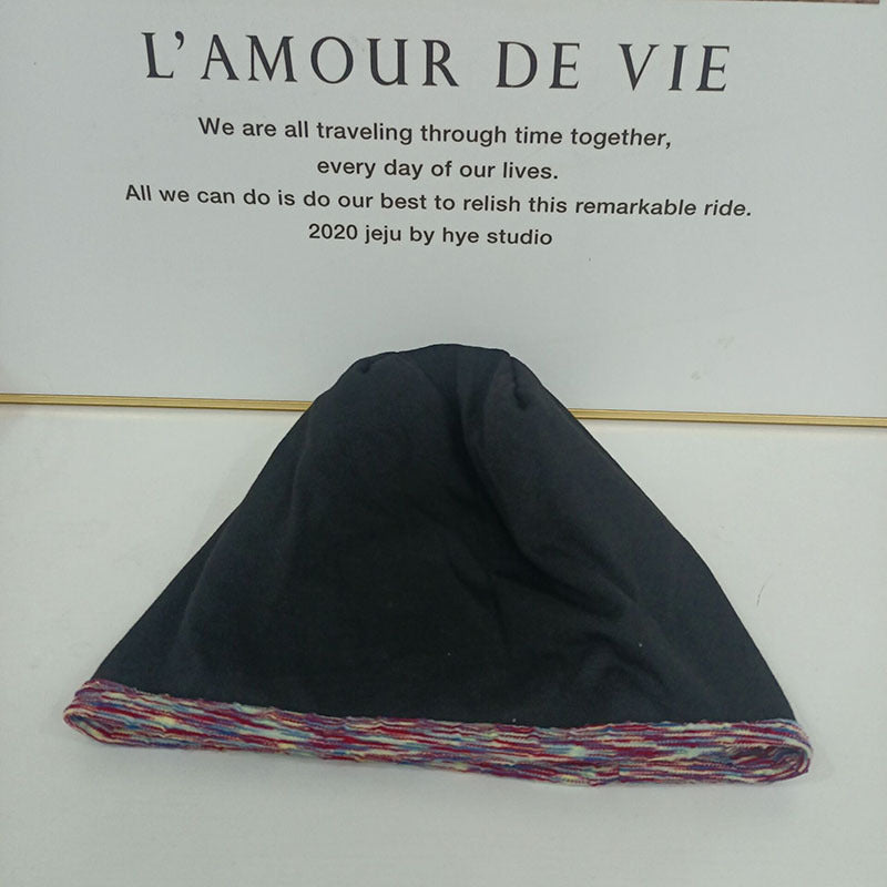 Wholesale Double Layer Thickened Warm Hat Plaid Ear Protection Pullover Hat