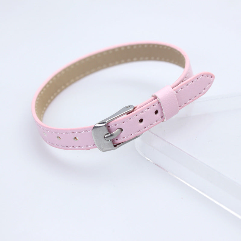 Wholesale  8mm imitation leather car line wrist strap