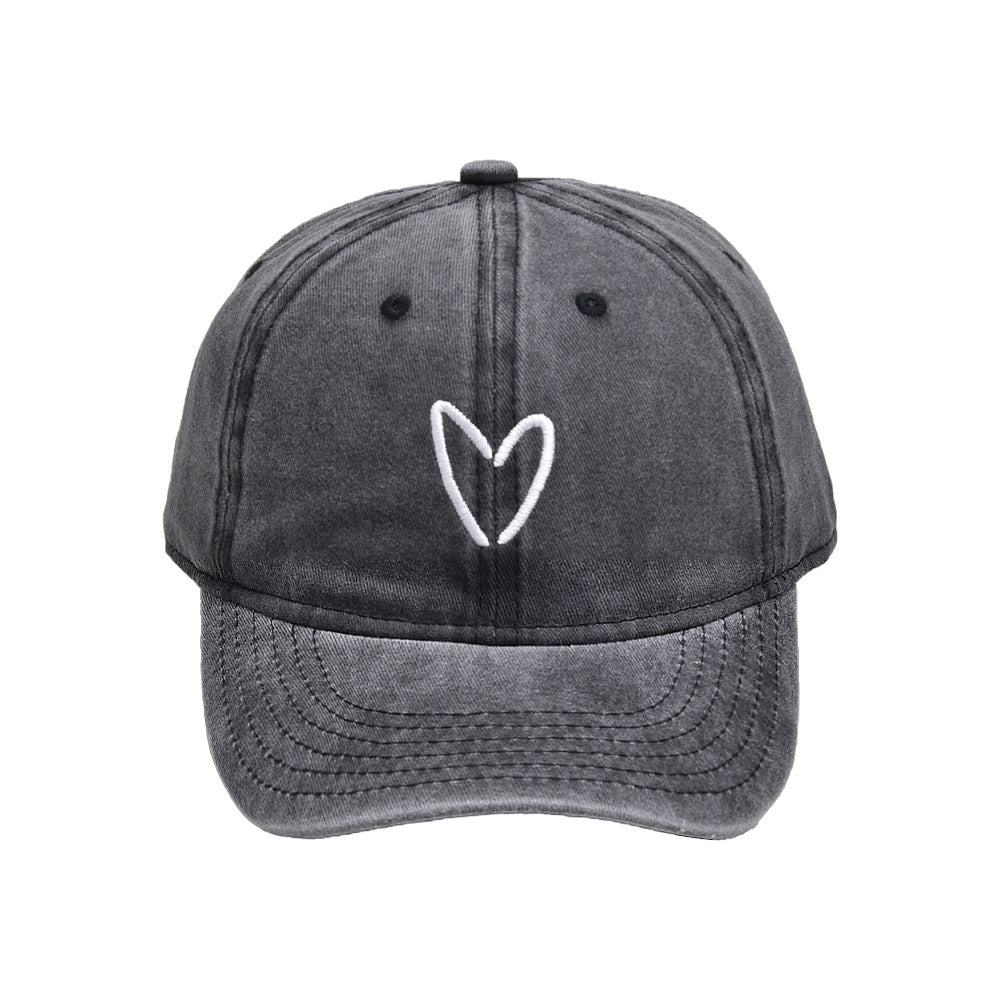 Wholesale Love Embroidered Cotton Baseball Caps
