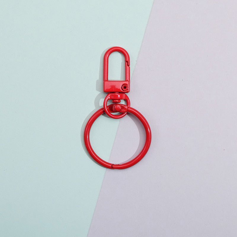 Wholesale Colorful DIY Handmade Material Keychain Metal Accessories