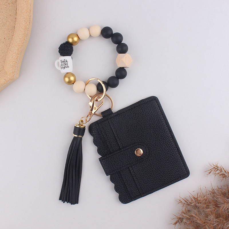 Wholesale Silicone Key Card Holder Wristlet  keychain