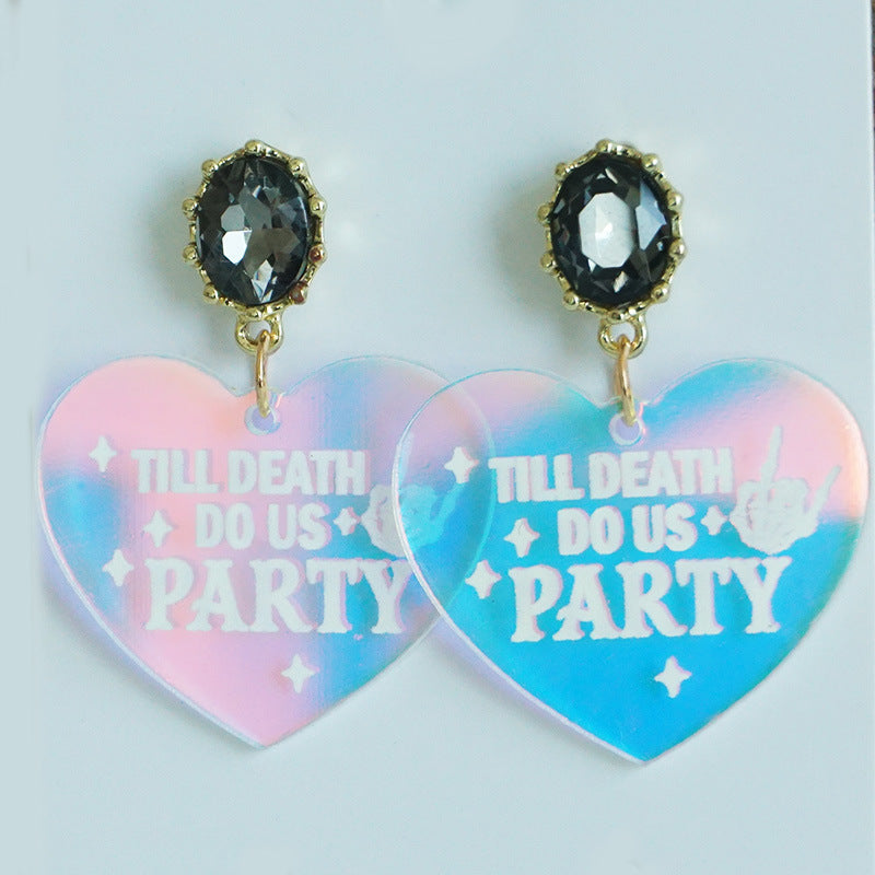 Wholesale 2pairs/pack Beautiful Floral Pearl Laser Bright Party Earrings