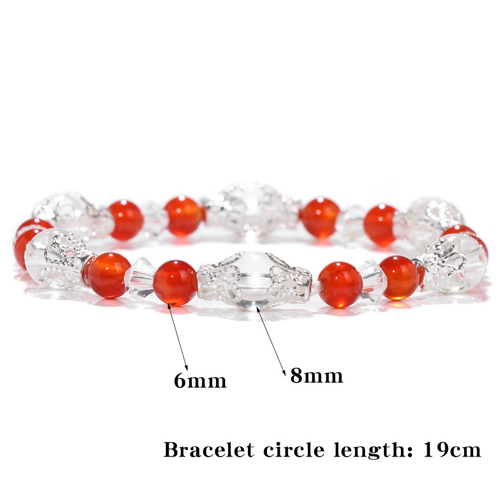 Wholesale Agate Crystal Elastic Cord Bracelet