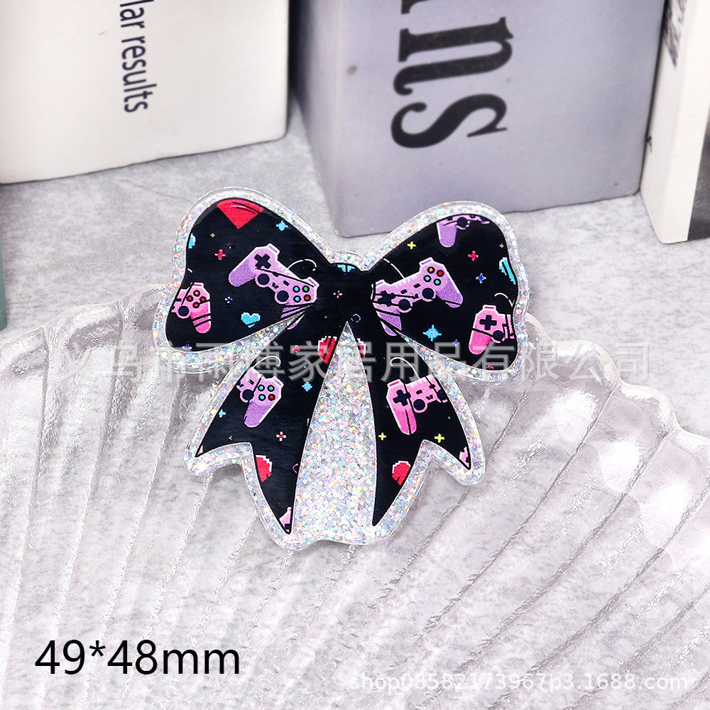 Wholesale 10pcs New loose powder butterfly bag acrylic cute things DIY patch accessories