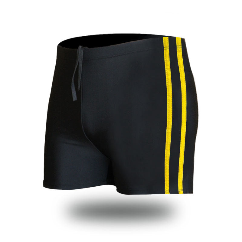 Wholesale Men's Plus Size Simple Colorblock Stripe Swimwear
