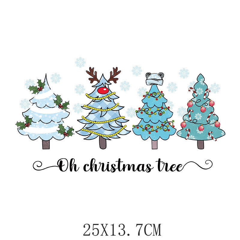 Wholesale 10pcs/pack Blue Snowman Christmas UV DTF Ready to Press Transfers Wraps