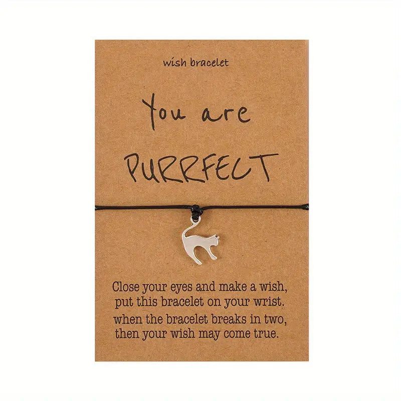 Wholesale Animal alloy pendant with adjustable hand woven bracelet