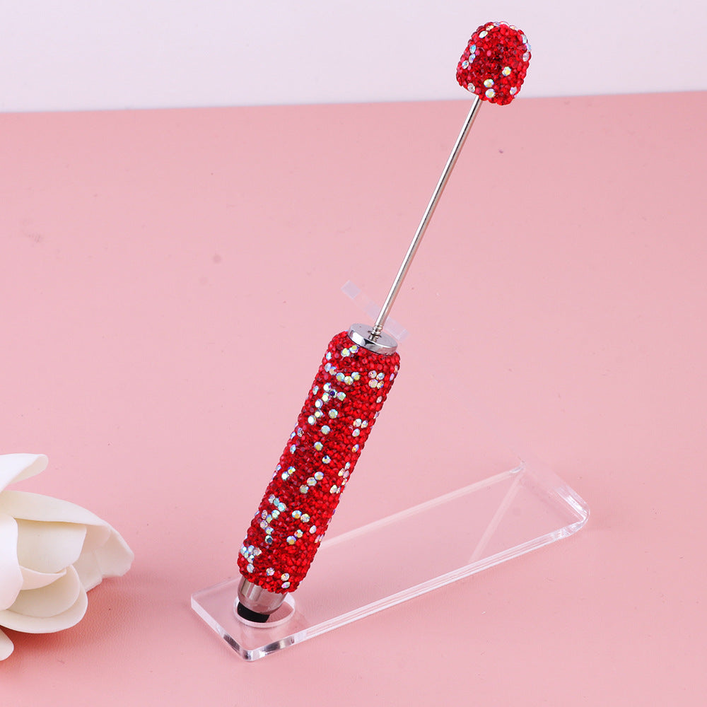 Wholesale  Live Hot Selling Color Touch Screen Pen Drill Pen Ceramic Mud Full Diamond Beaded Pen DIY Beaded Ballpoint Pen Heavy Industry Pen