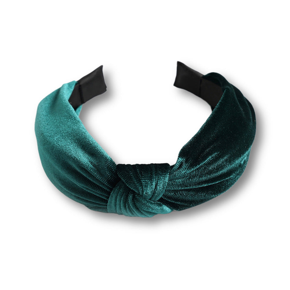 Wholesale Velvet Candy Color Wide Edge Headband