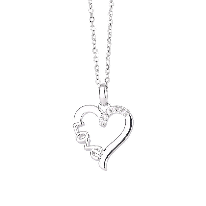 Wholesale Heart-Shaped Titanium Steel Necklace