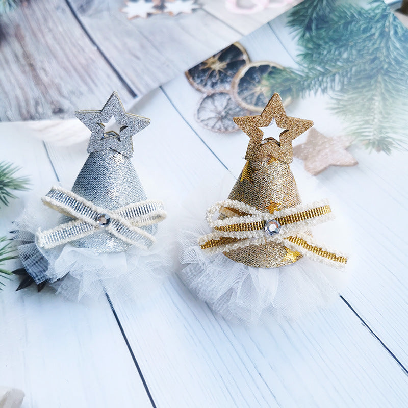 Wholesale Cute Bow Hairpin Birthday Hat Hairpin