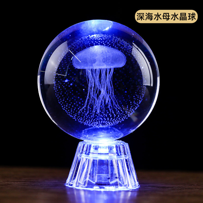 Wholesale Interior Carved Crystal Glass Handicraft Ornaments