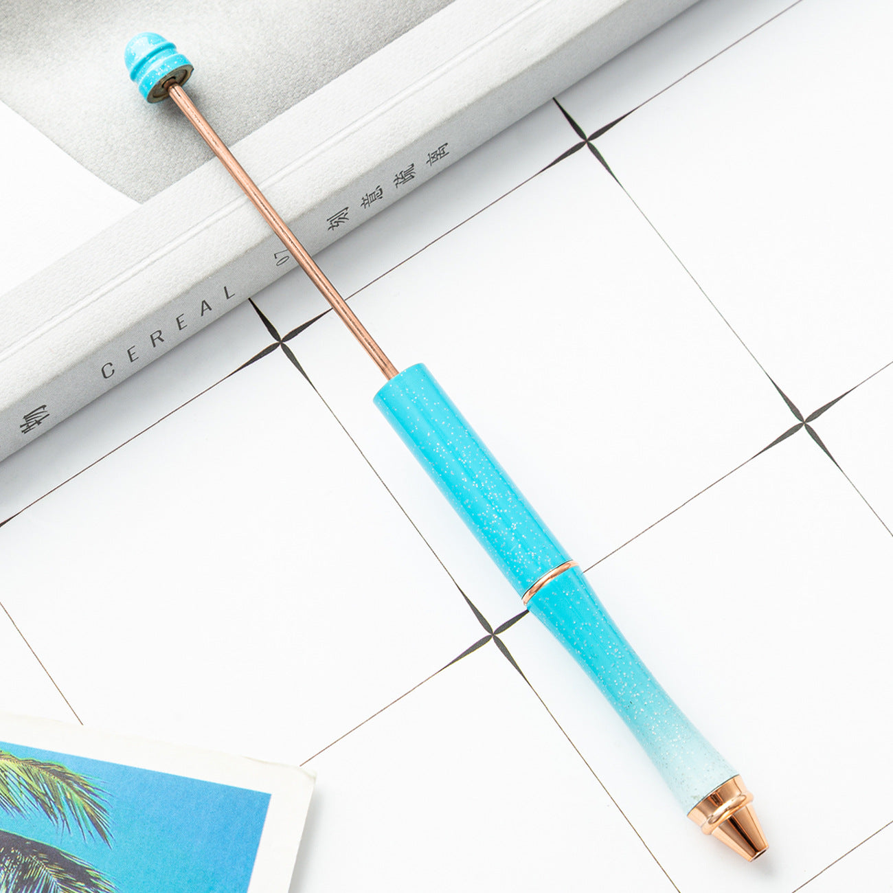 Wholesale Rose Gold Metal  DIY Beadable Pen Ballpoint Pen