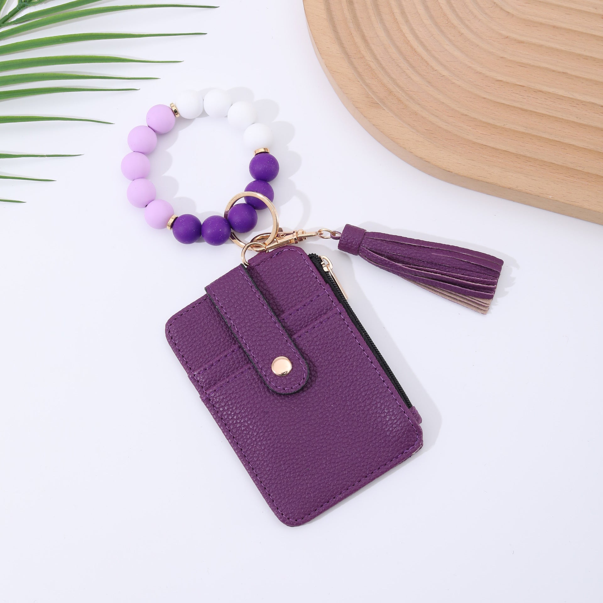 Wholesale Silicone leather wallet  Keychains