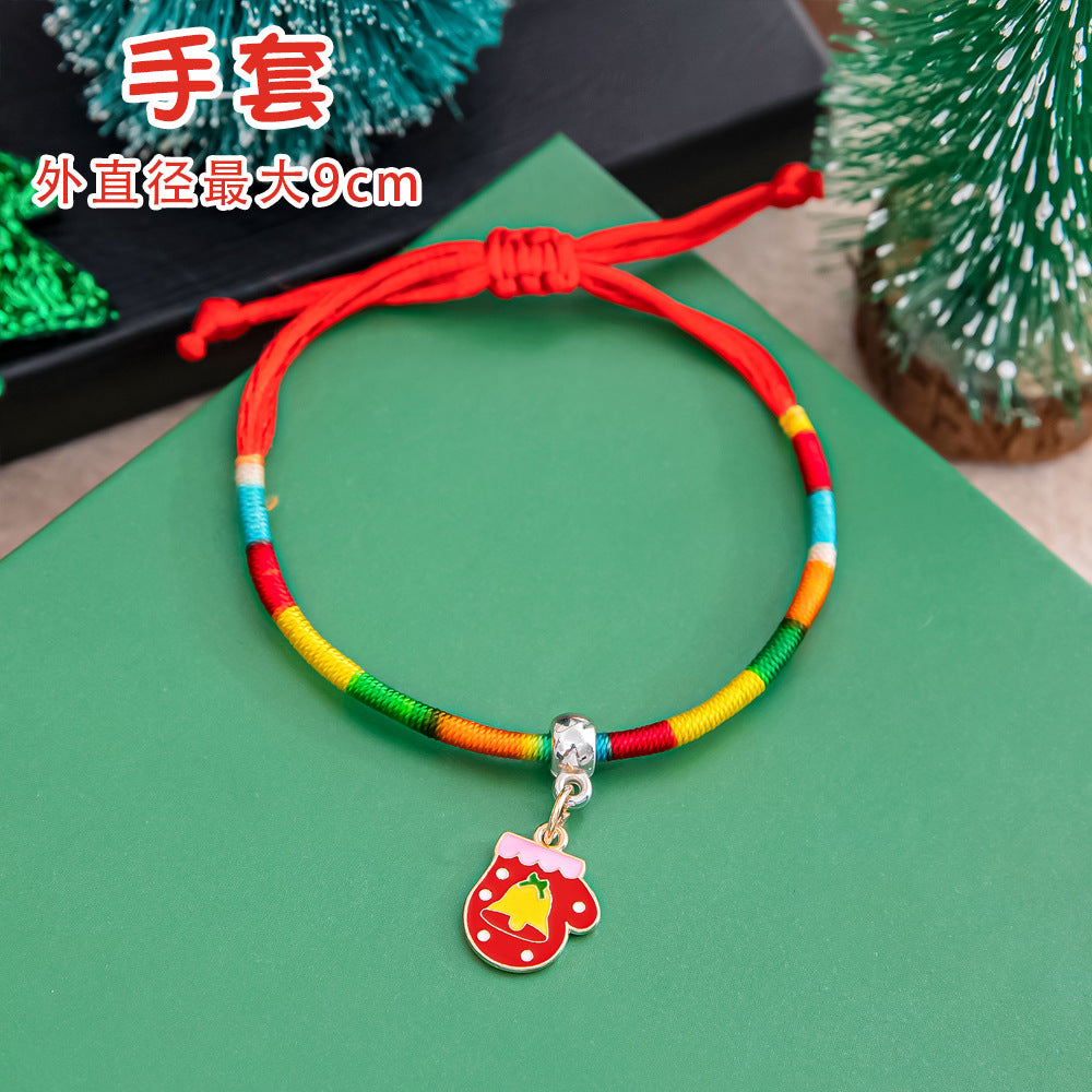 Wholesale Christmas colorful bracelet Christmas braided bracelet