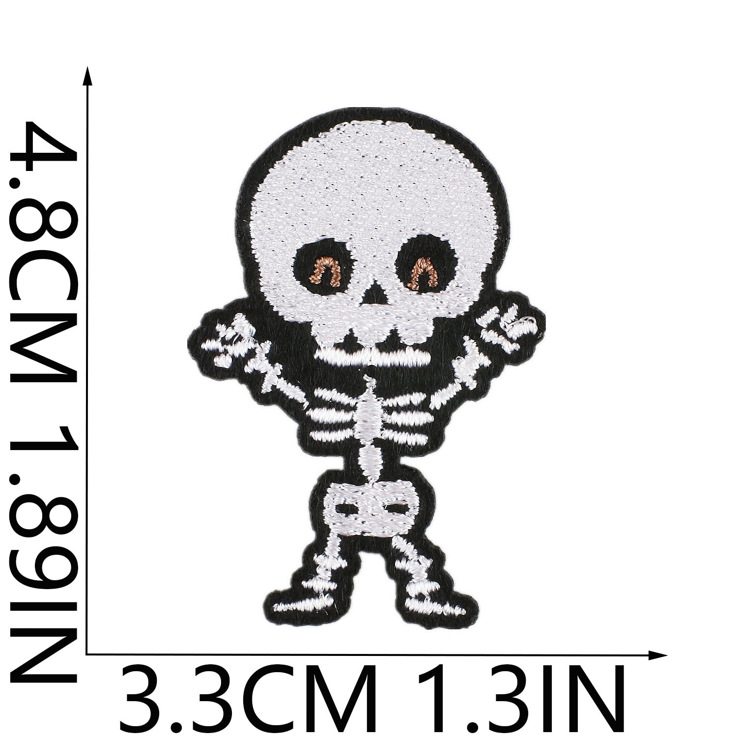 Wholesale   Web Ghost Embroidered Iron On Patches Polyester Thread Sheet For ets Backpacks