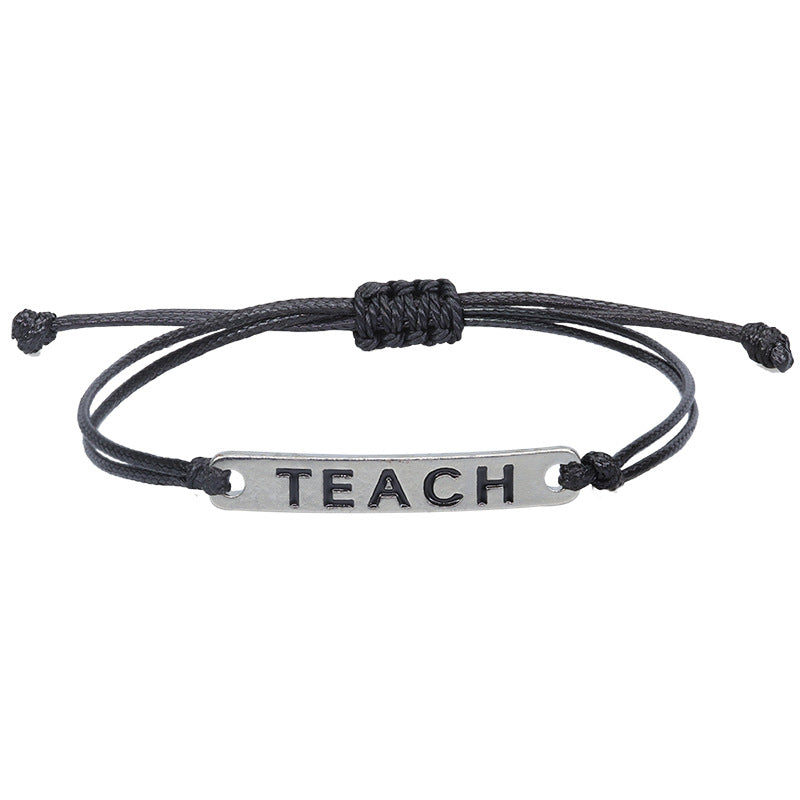 Wholesale Nurse EKG Braided Bracelet