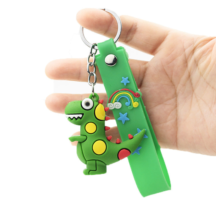 Wholesale Soft Rubber Dinosaur Keychain