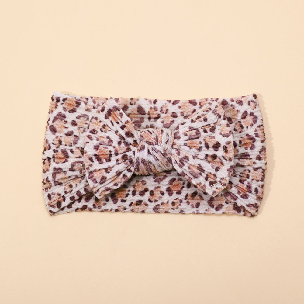 Wholesale Printed Bow Fabric Children's Headbands