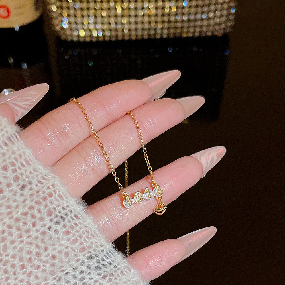 Wholesale Titanium Steel Necklace Women's All-match Sweet Chain Accessories