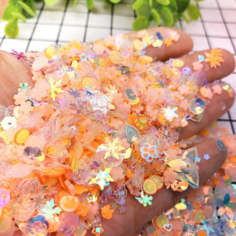 Wholesale Night Light Handmade DIY Five Star Love Moon Blue Mermaid Hime Shell Snowflake Soft Pottery Multiple Sequins