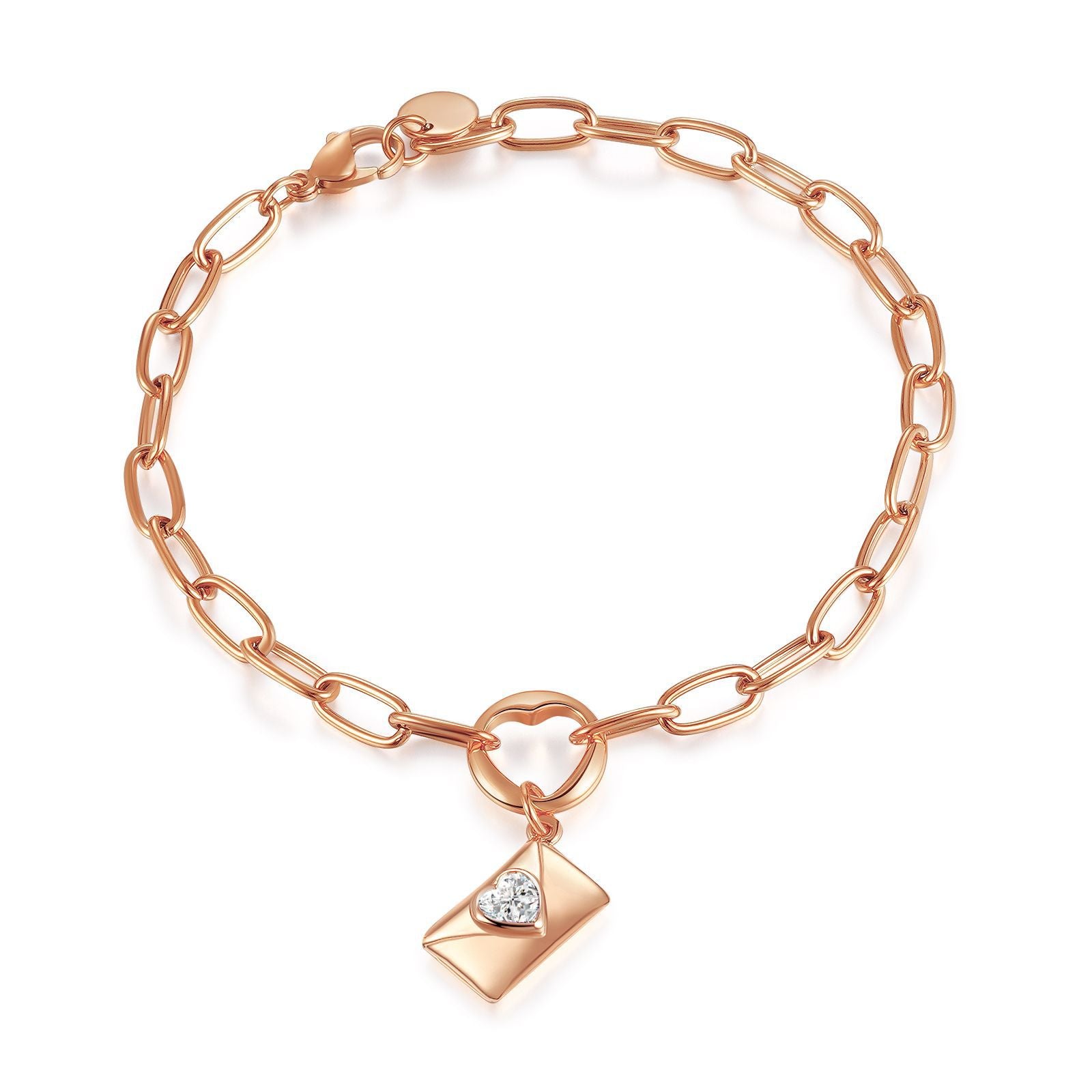 Wholesale Stainless Steel Love Envelope Pendant Necklace Set