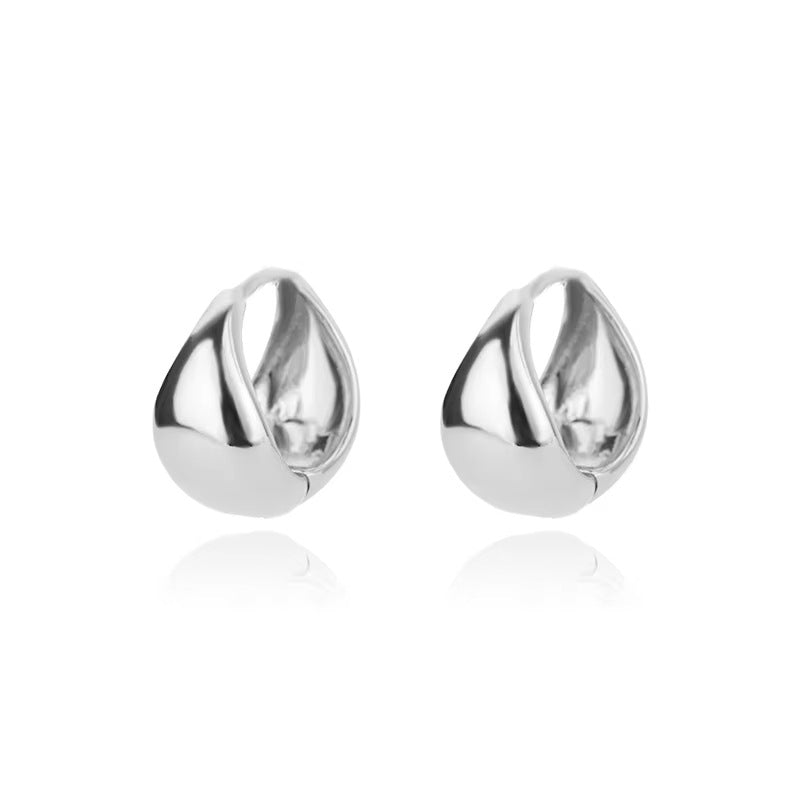 Wholesale Gold Geometric Solid Square Atmospheric Earrings