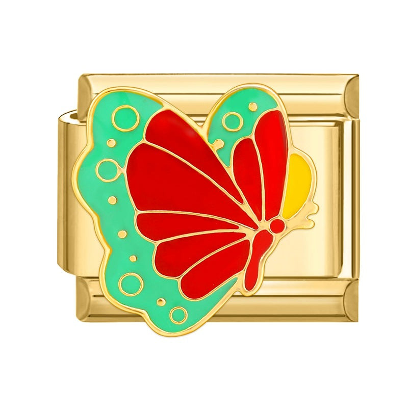 Wholesale  DIY Gold-bottom Light Luxury Creative Personalized Bracelet Charms