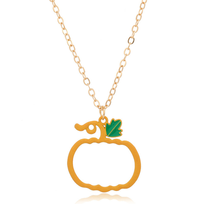 Wholesale Retro Exaggerated Ghost  Ghost Mask  Necklace