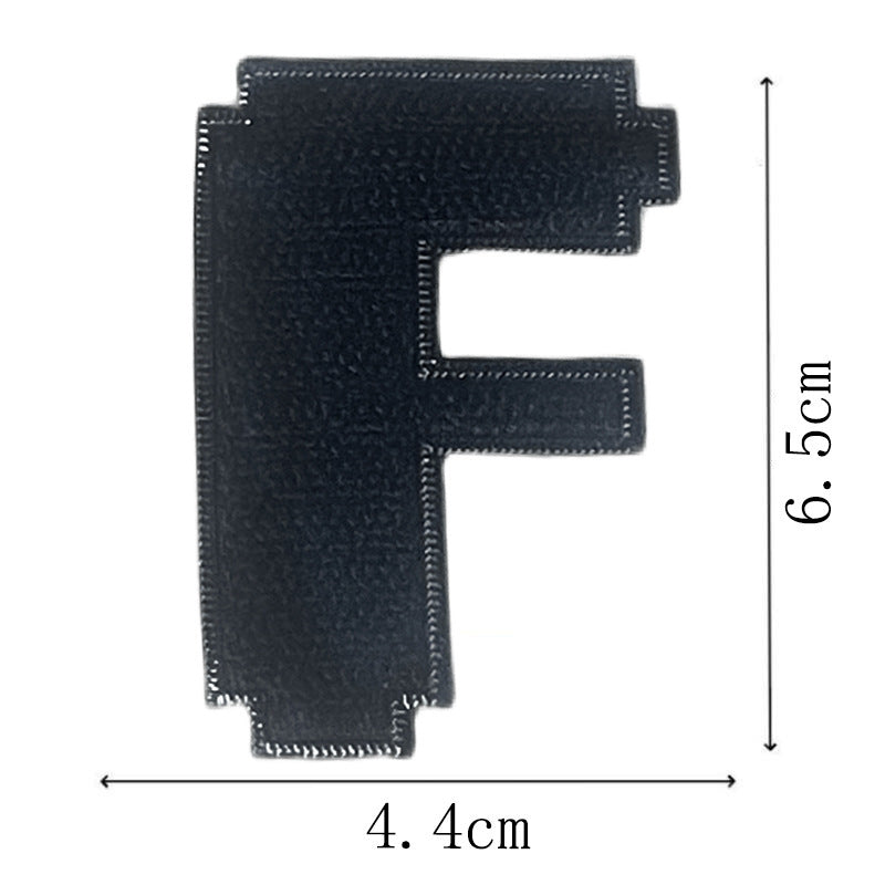 Wholesale Classic Black Embroidered Letter Patches Set Of 26 Adhesive Applique For Coat Repair DIY Craft Supply