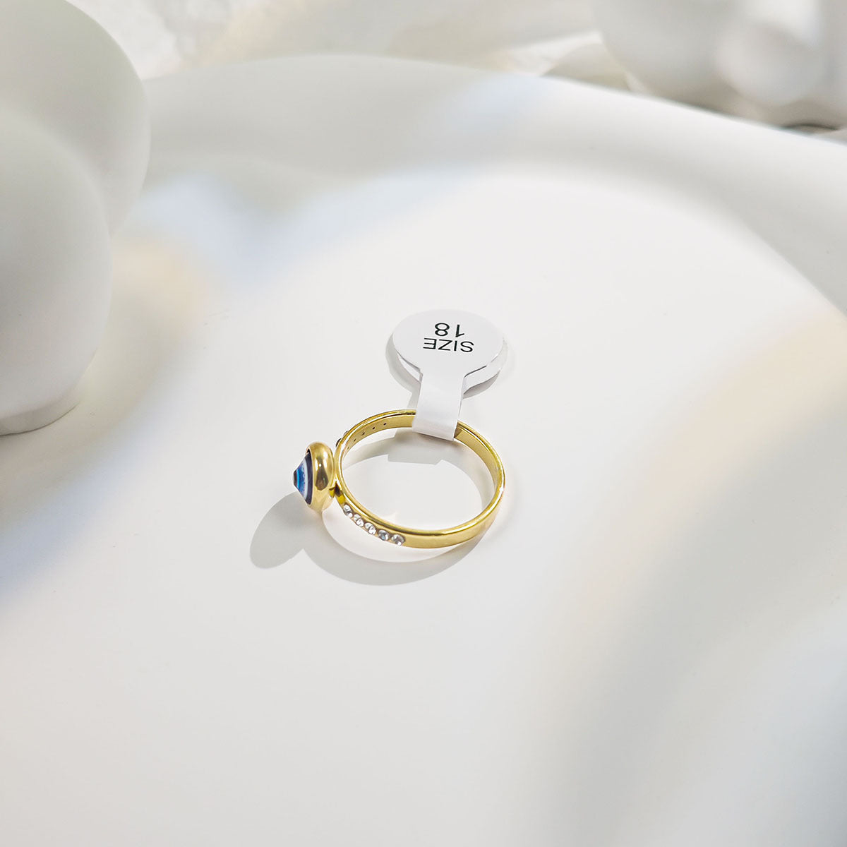 Wholesale Exaggerated personality devil eye diamond ring