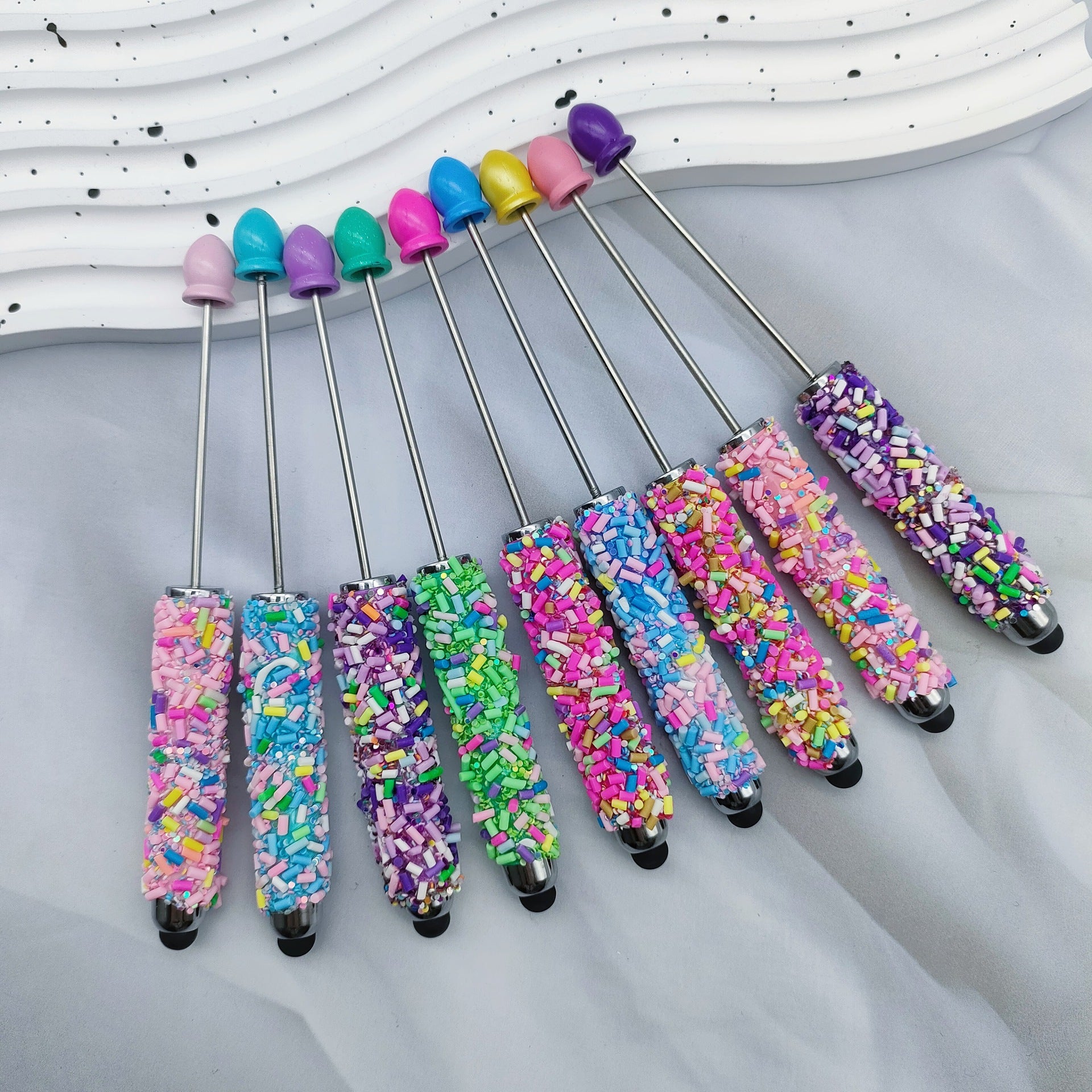 Wholesale Colorful Sugar Capsules Touch Screen Beadable  Pen