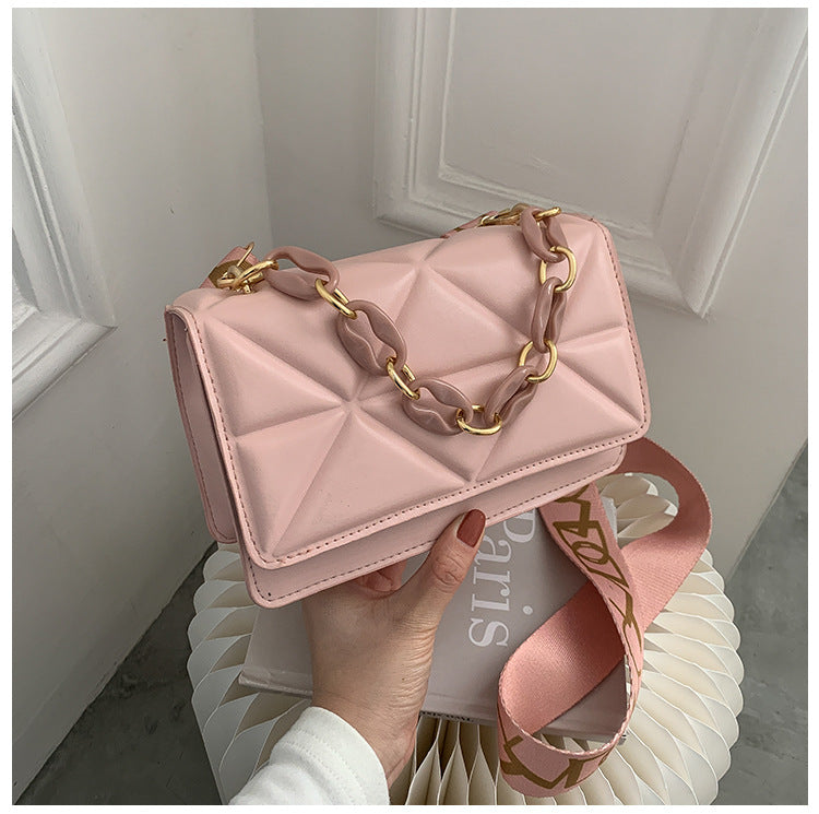 Wholesale Diamond-patterned Fashionable Single-shoulder Crossbody Handbag